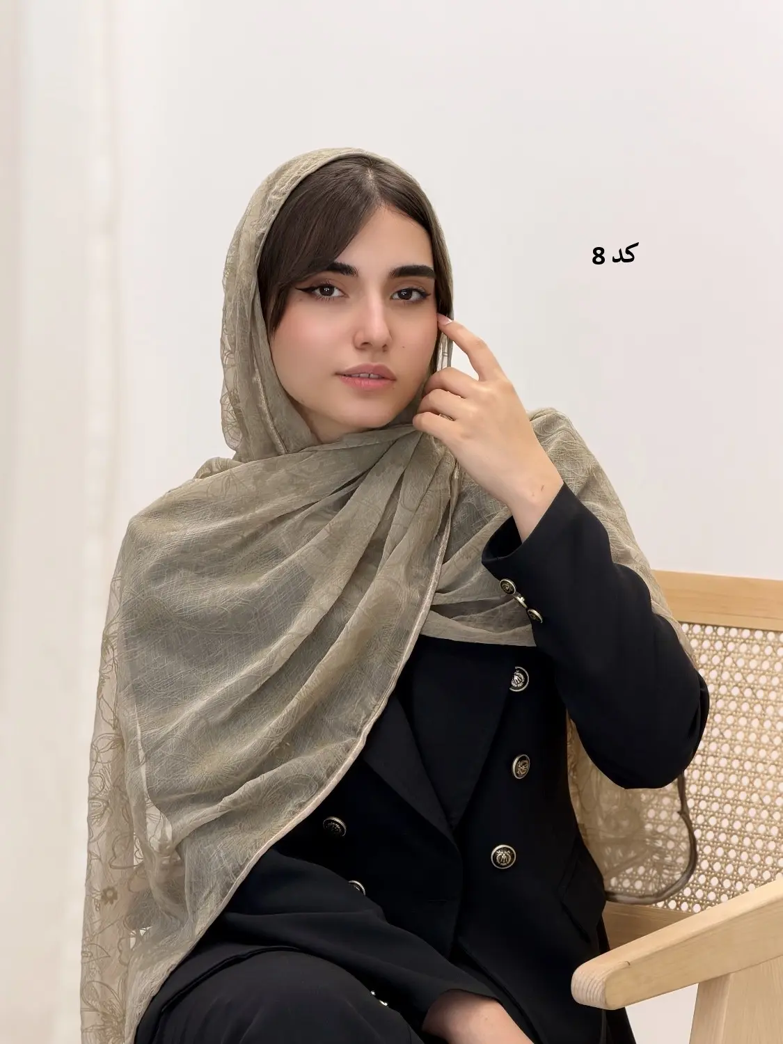 4609-شال حریر گلاره